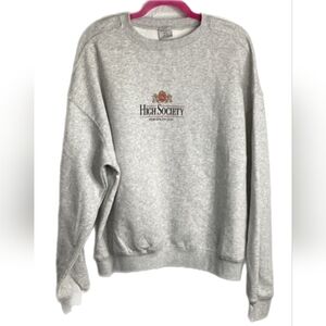 COTTON ON BOX FIT High Society Light Gray Crewneck Sweater for Men Size MED NWT